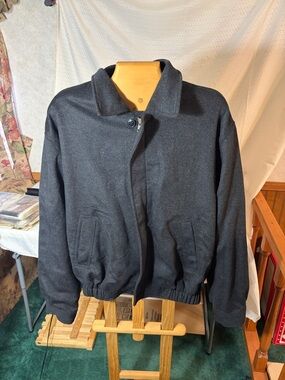 Men's Medium Classic Gray Wool Jacket